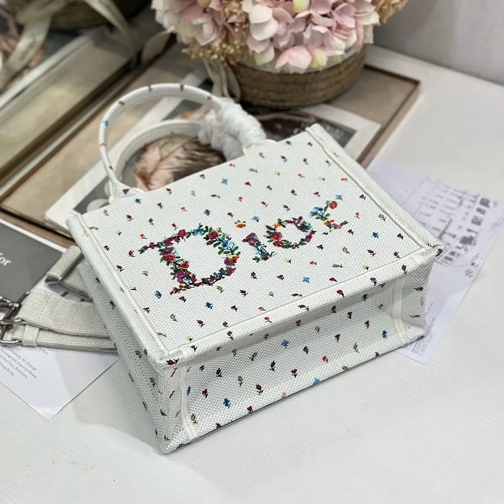 Dior Women Dioramour Small Dior Book Tote with Strap - image 4