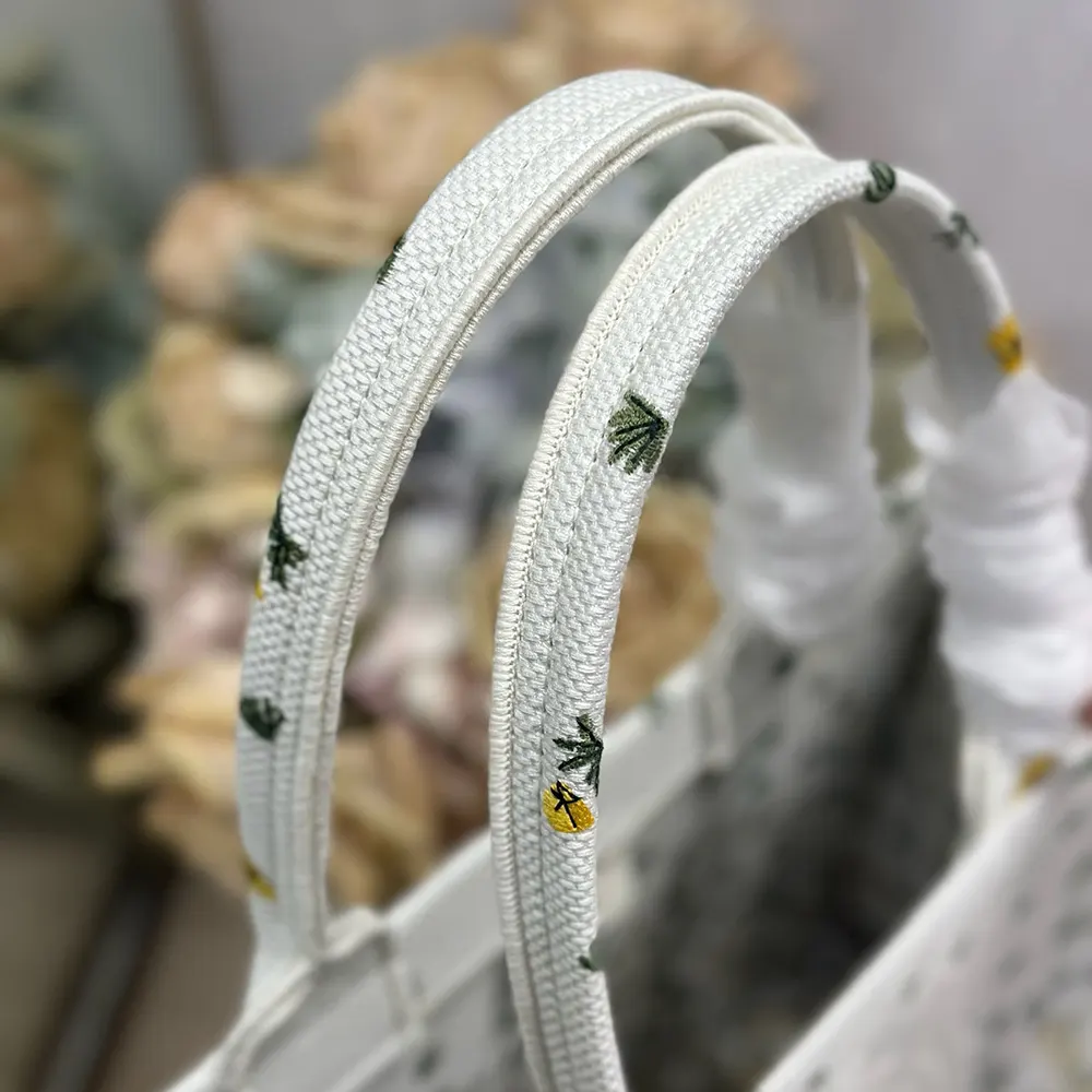 Dior Women Medium Dior Book Tote with Strap Buttercup Dior Embroidery and White Dior Médaillon - image 7