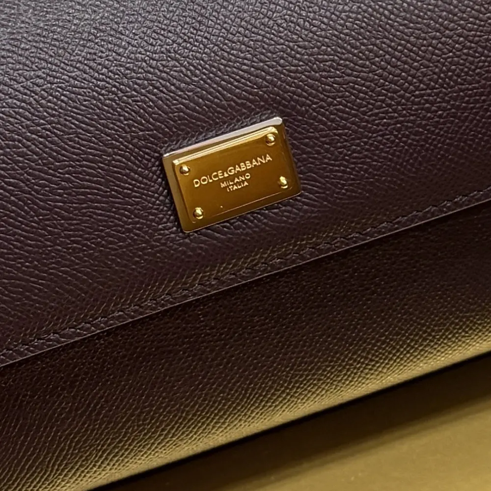 Dolce Gabbana D&G Women Medium Sicily Handbag in Dauphine Ccalfskin-Purple - image 9