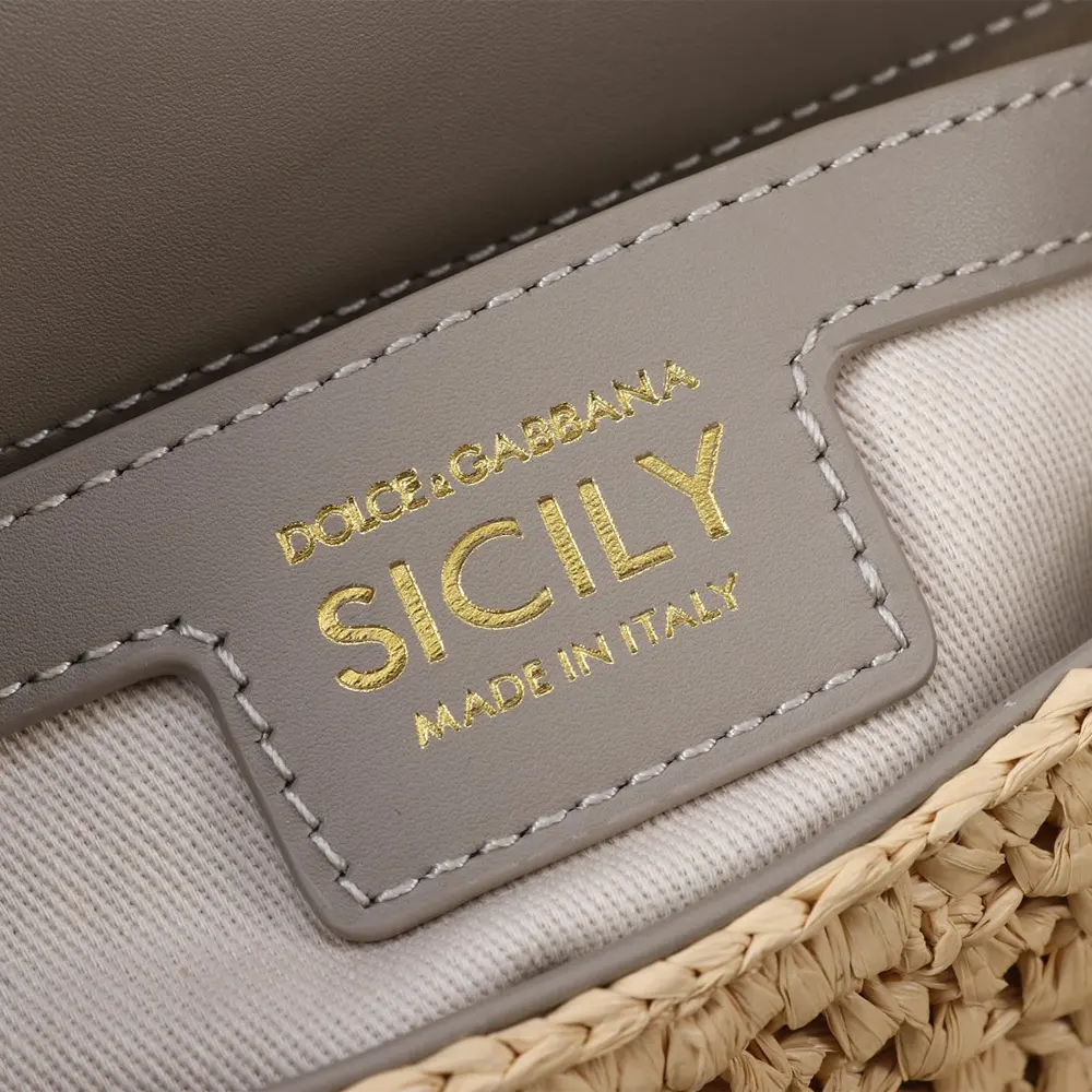 Dolce Gabbana D&G Women Mini Sicily Handbag in Crochet Raffia - image 10