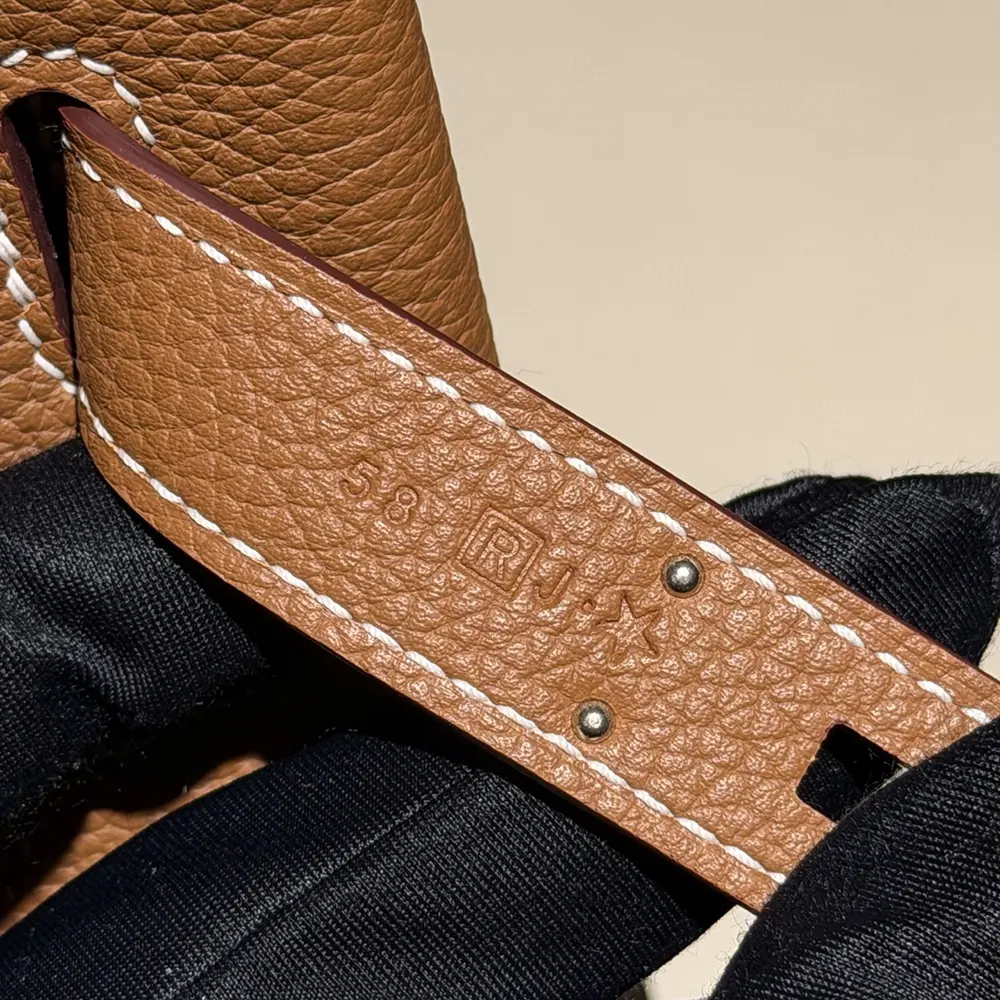 Hermes Unisex Togo So Kelly 22 Palladium Hardware-Brown - image 6