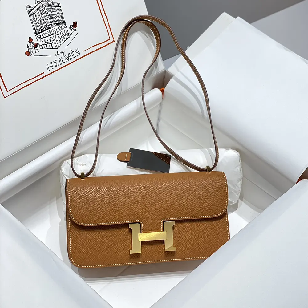 Hermes Women Constance Elan Epsom Gold-Brown - image 5