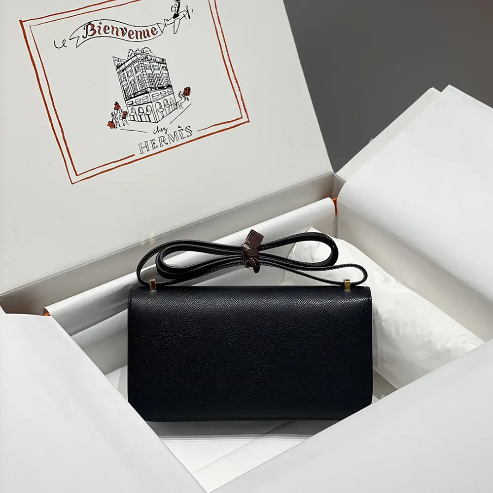 Hermes Women Constance Elan Epsom Silver-Black - image 5