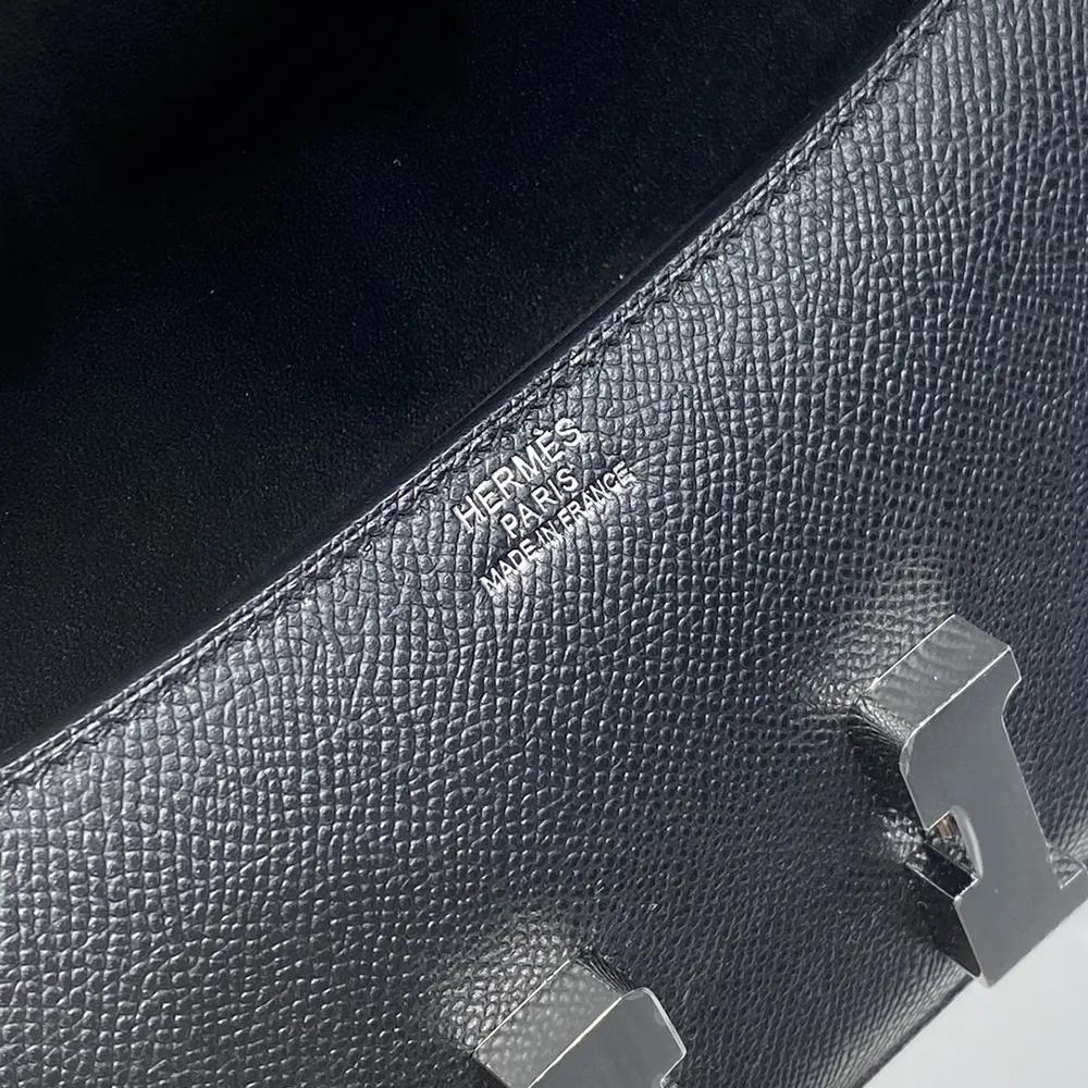 Hermes Women Constance Elan Epsom Silver-Black - image 7