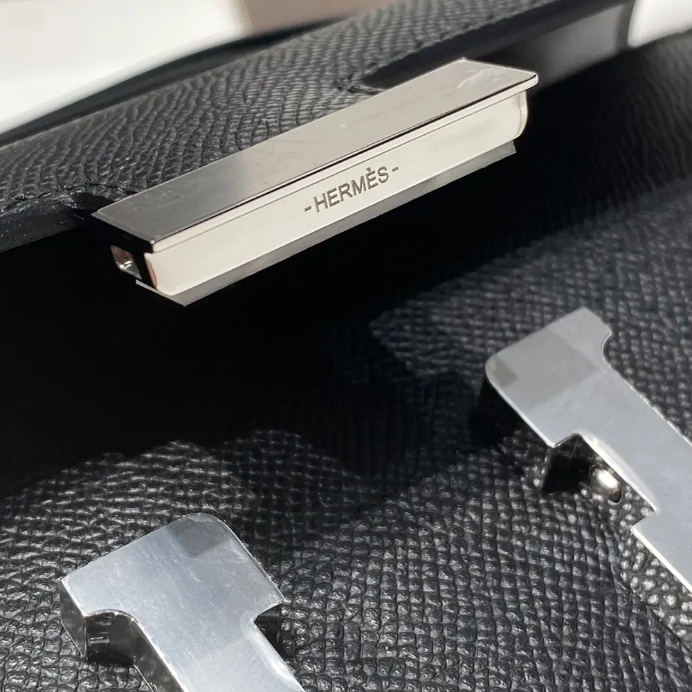 Hermes Women Constance Elan Epsom Silver-Black - image 6
