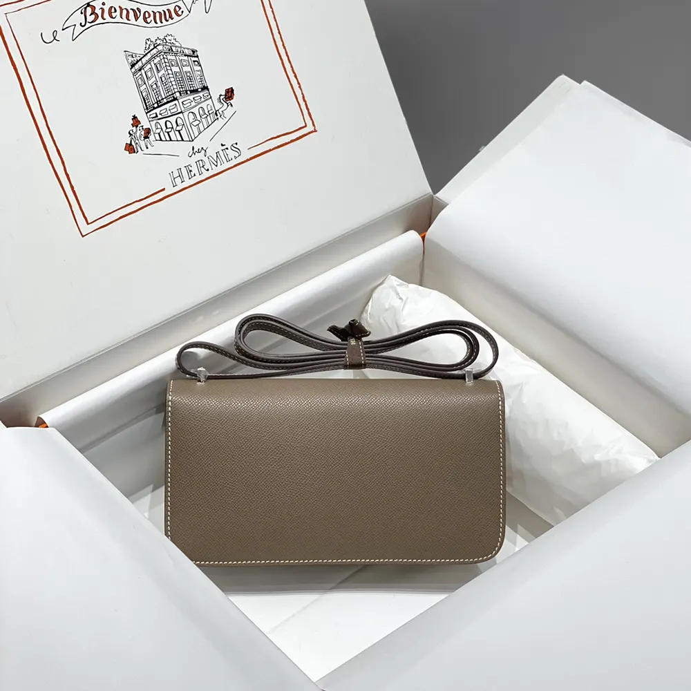 Hermes Women Constance Elan Epsom Silver-Gray - image 5