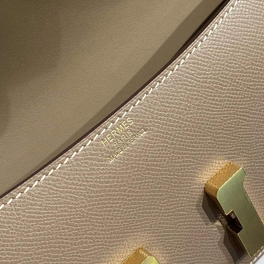 Hermes Women Constance Elan Epsom Gold-Gray - image 8
