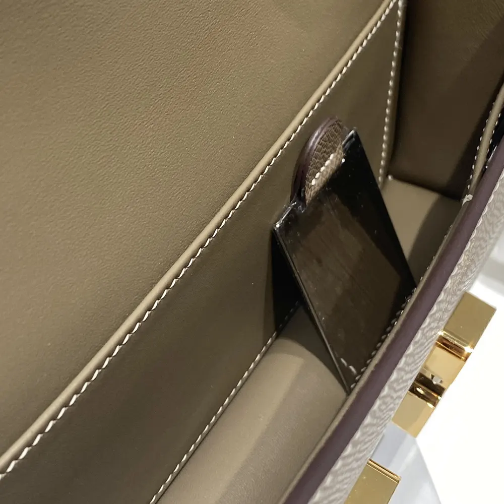 Hermes Women Constance Elan Epsom Gold-Gray - image 5