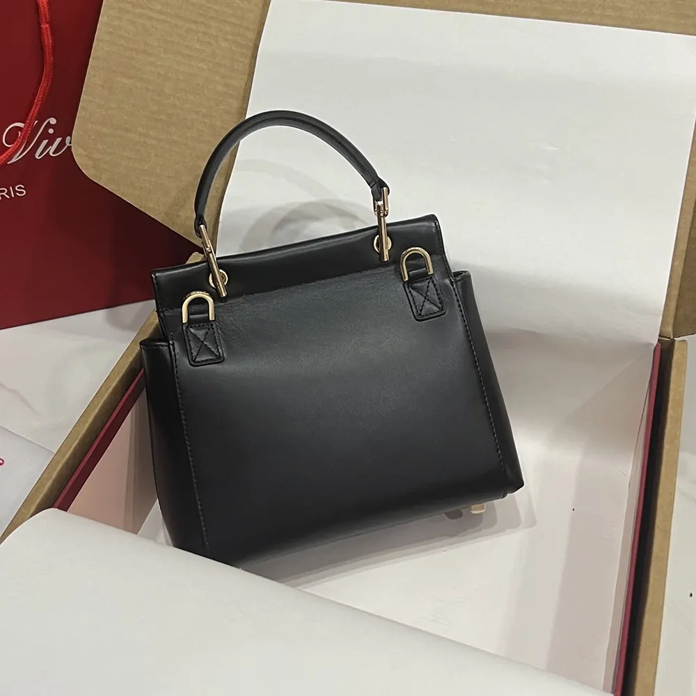 Roger Vivier Women Viv’ Cabas Bag in Leather-Black - image 5