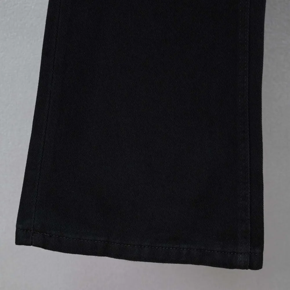 Balenciaga Women Flared Pants in Black Soft Hand Italian Denim-Black - image 8