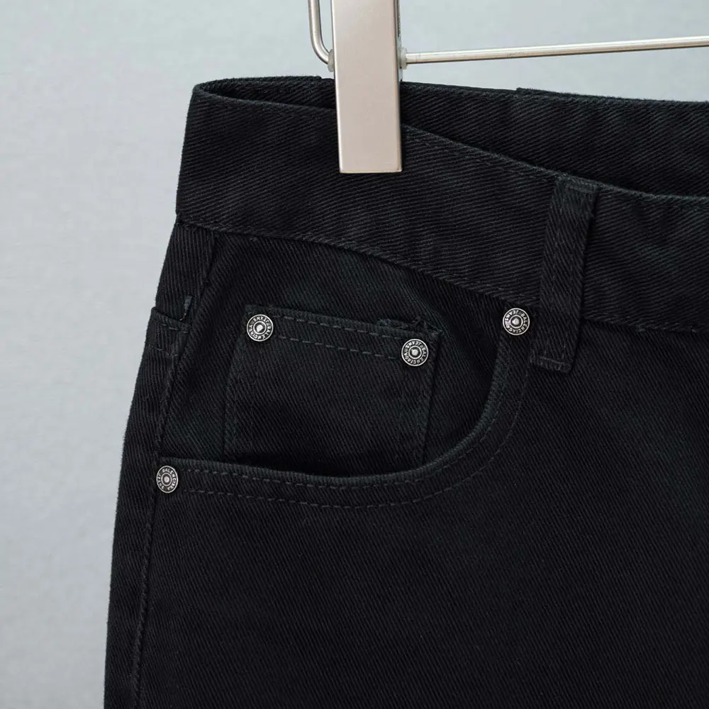 Balenciaga Women Flared Pants in Black Soft Hand Italian Denim-Black - image 5