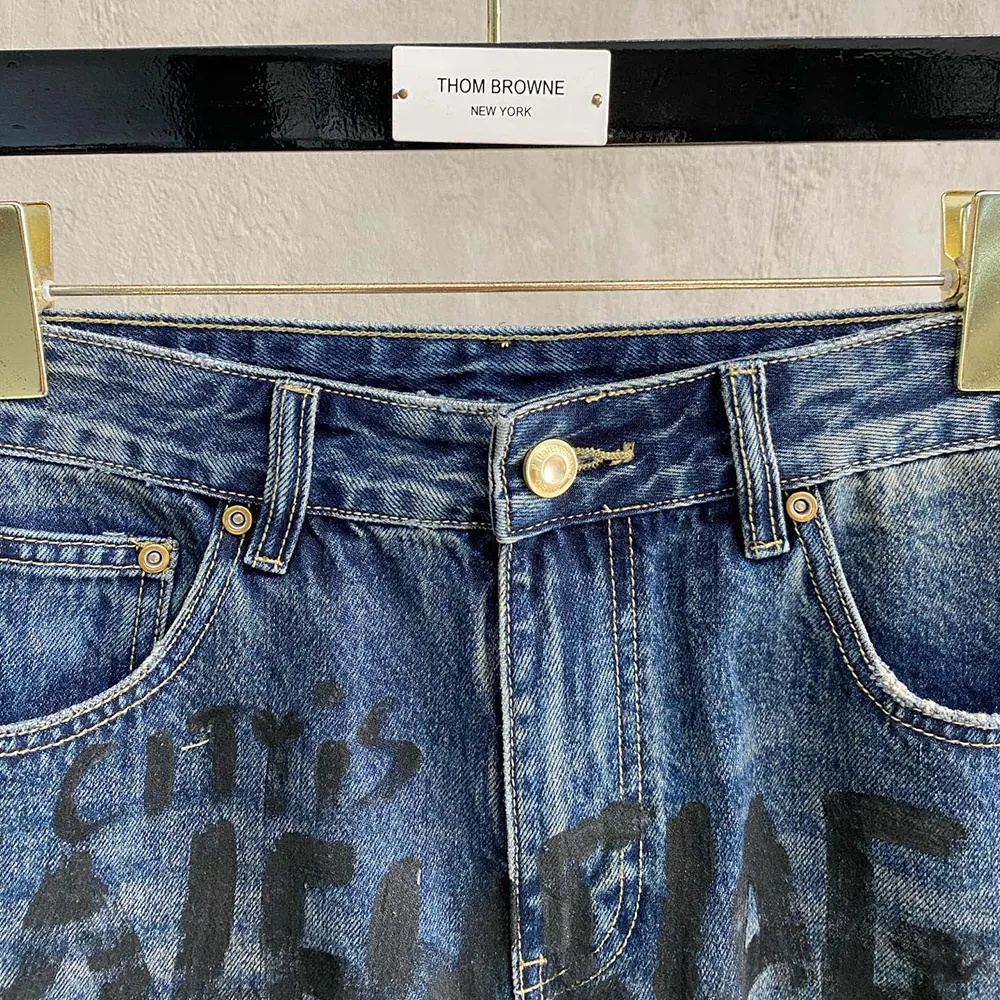 Balenciaga Men Folded Shorts in Dirty Vintage Blue - image 4