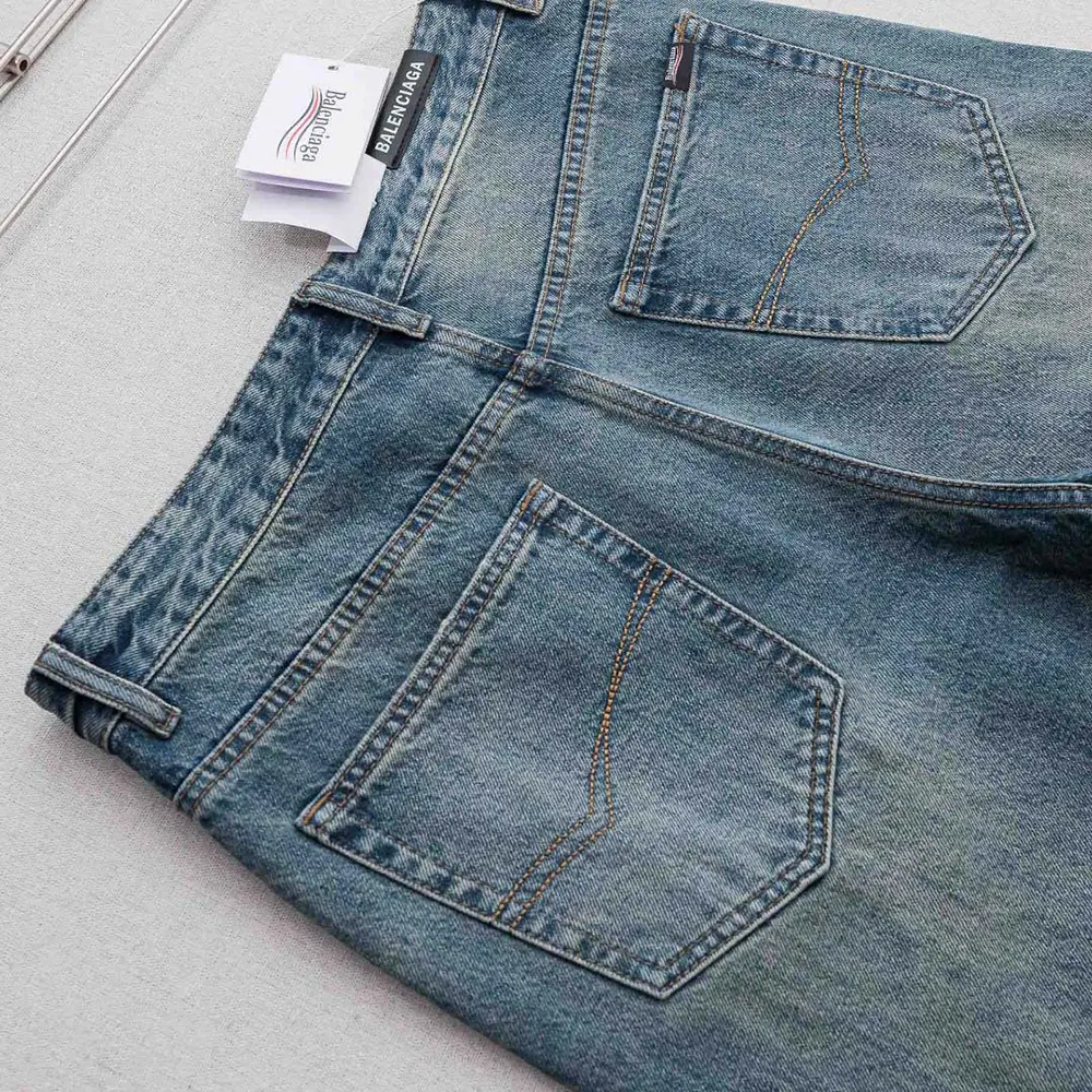 Balenciaga Women Regular Fit Jeans in Dirty Vintage Blue - image 6
