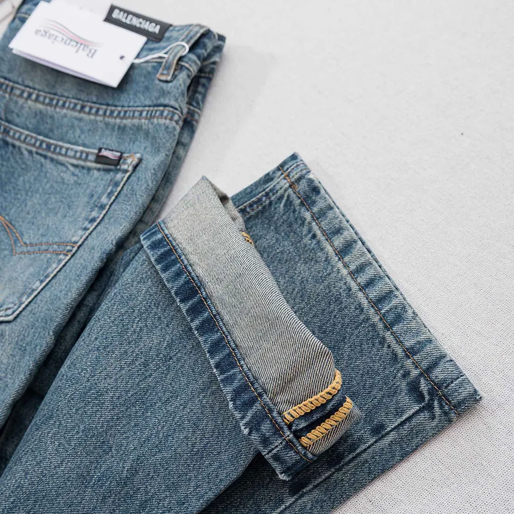 Balenciaga Women Regular Fit Jeans in Dirty Vintage Blue - image 8