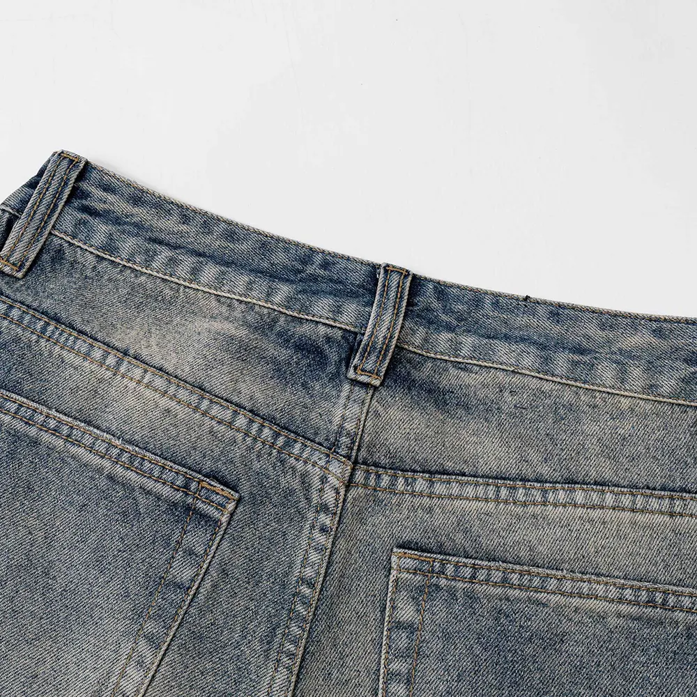 Balenciaga Women Relaxed Fit Pants in Blue Cotton Denim - image 9