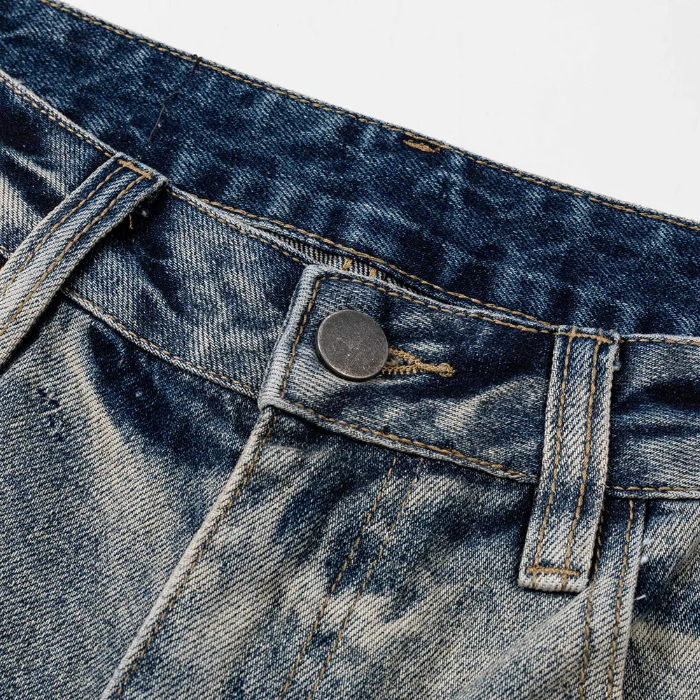 Balenciaga Women Relaxed Fit Pants in Blue Cotton Denim - image 4