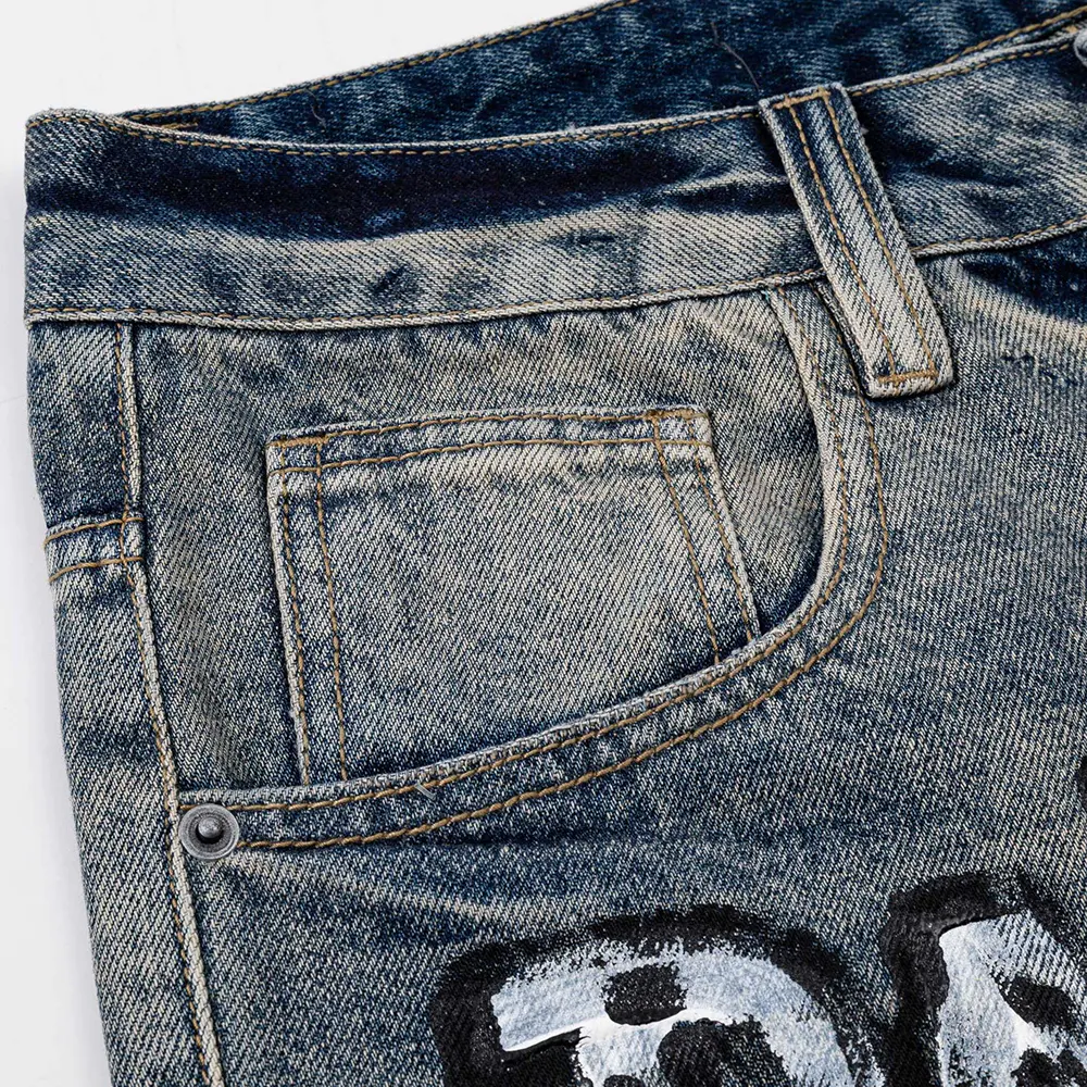 Balenciaga Women Relaxed Fit Pants in Blue Cotton Denim - image 6