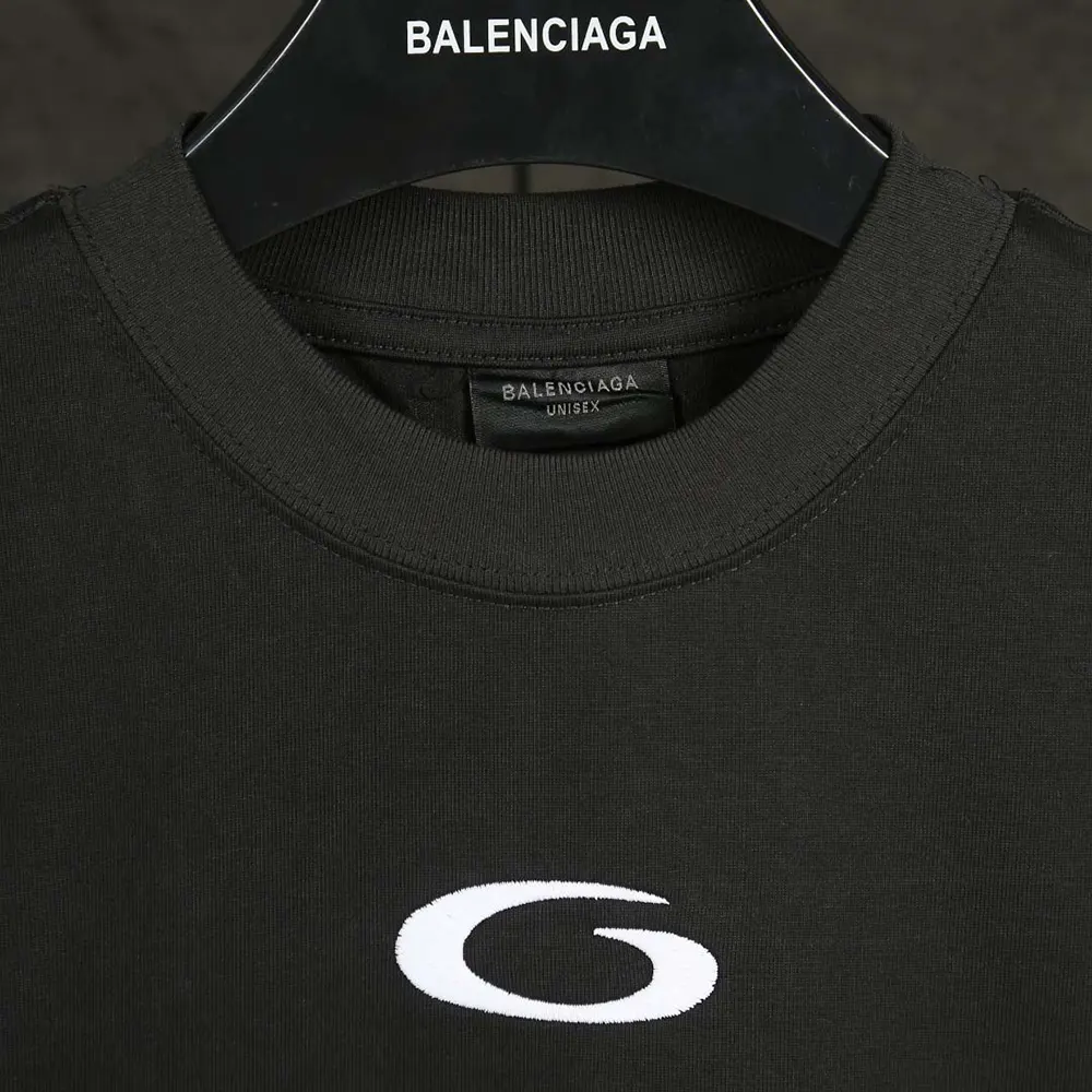 Balenciaga Women Basketball Series – Oversized T-Shirt In Washed Black Vintage Jersey - image 4