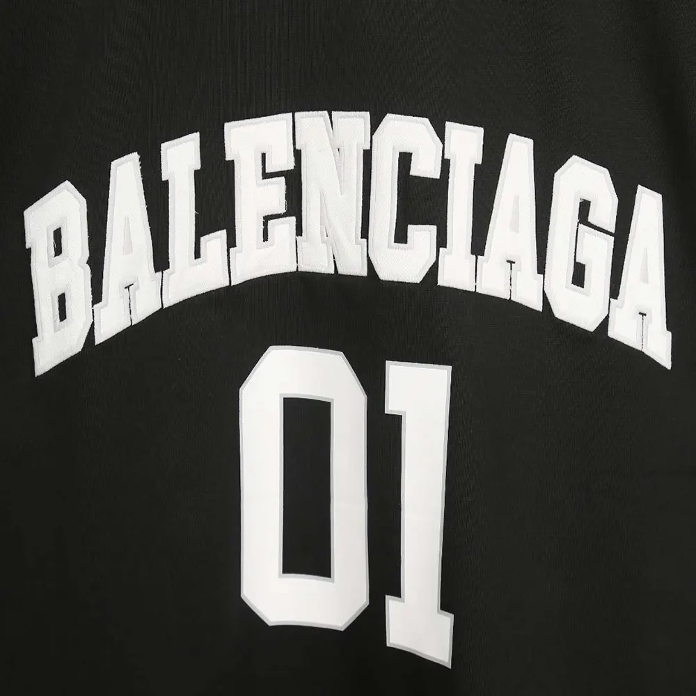 Balenciaga Women Basketball Series – Oversized T-Shirt In Washed Black Vintage Jersey - image 5