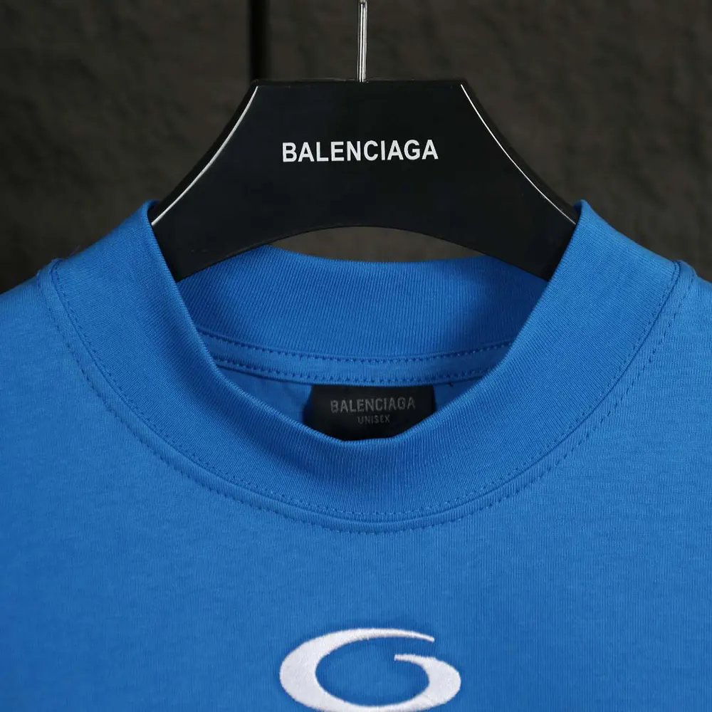 Balenciaga Men Basketball Series – Oversized T-Shirt In Washed Blue Vintage Jersey - image 4
