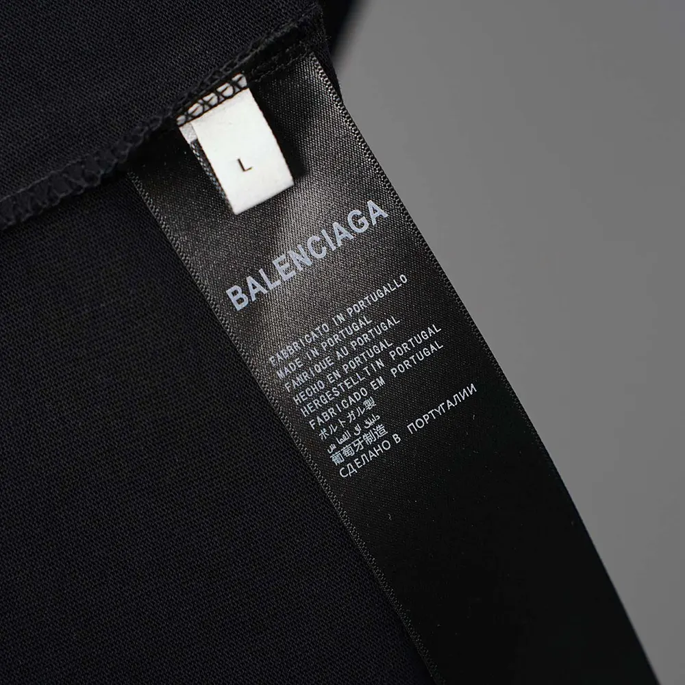 Balenciaga Men Paris Thunderstorm Oversized T-Shirt in Black Dry Jersey - image 12