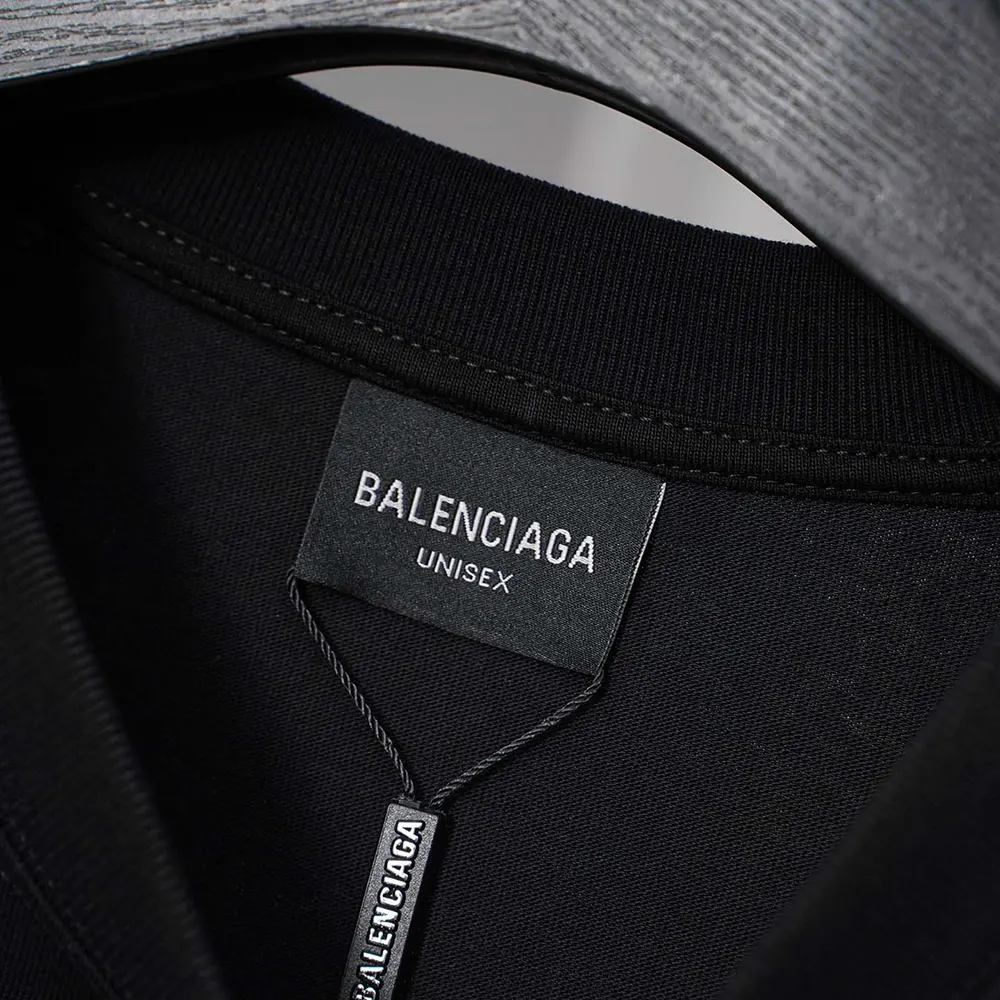 Balenciaga Men Paris Thunderstorm Oversized T-Shirt in Black Dry Jersey - image 10