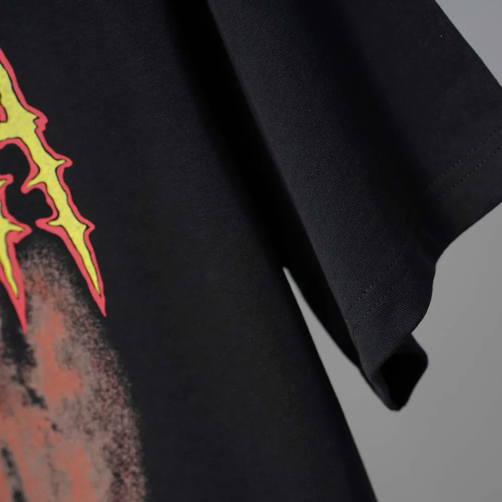 Balenciaga Women Sacré Coeur Oversized T-Shirt in Black Dry Jersey - image 6