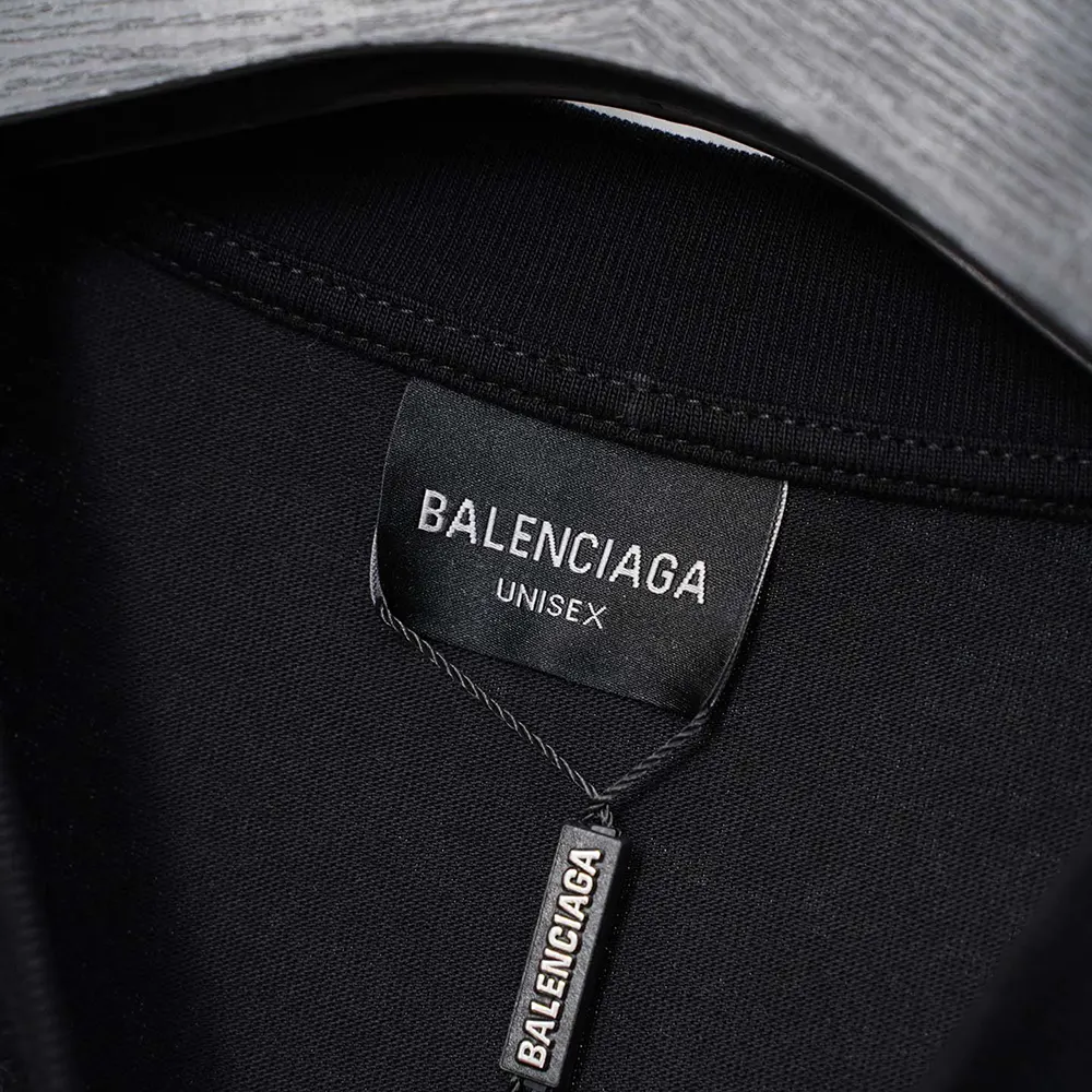 Balenciaga Women Sacré Coeur Oversized T-Shirt in Black Dry Jersey - image 5