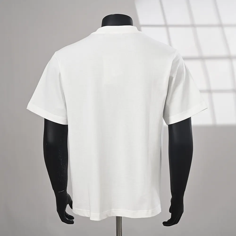 Burberry Men Check Flag Cotton T-shirt-White - image 12