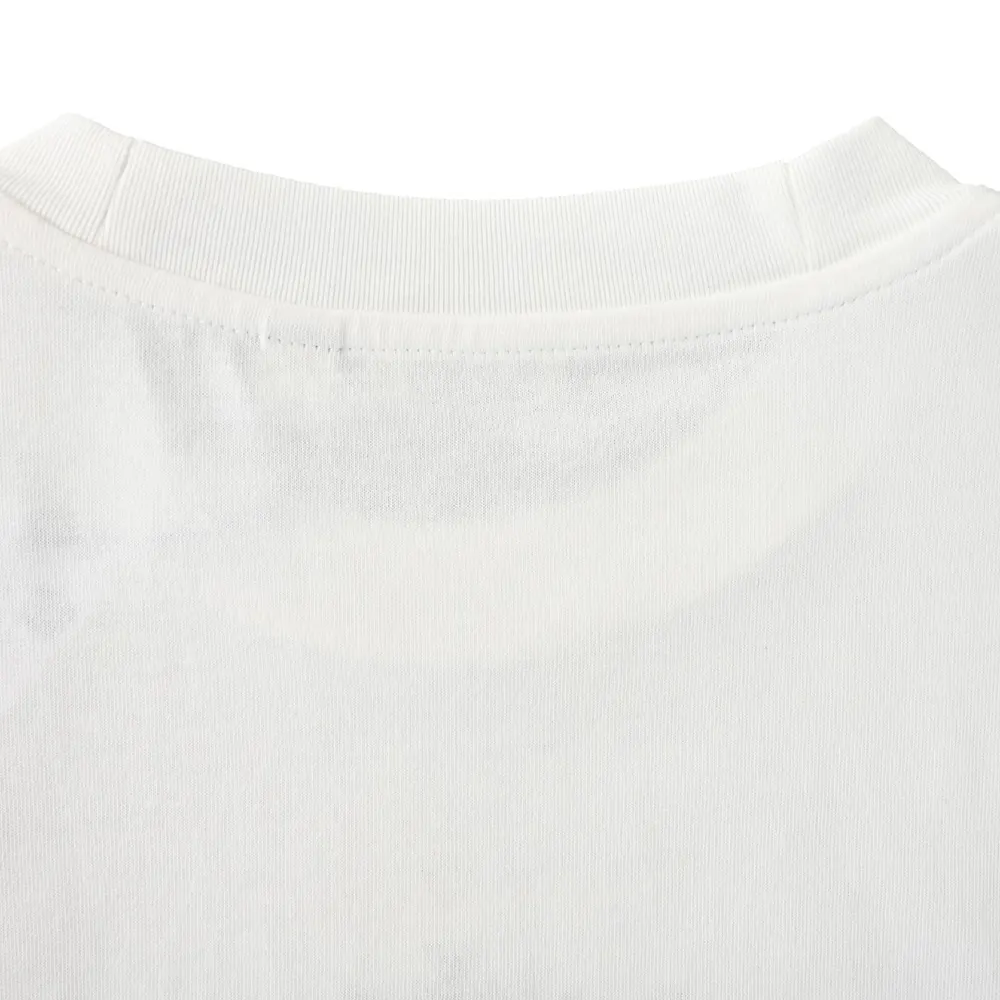 Burberry Men Check Flag Cotton T-shirt-White - image 6