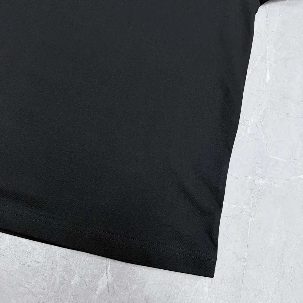 Burberry Women Check Trim Cotton T-shirt-Black - image 10