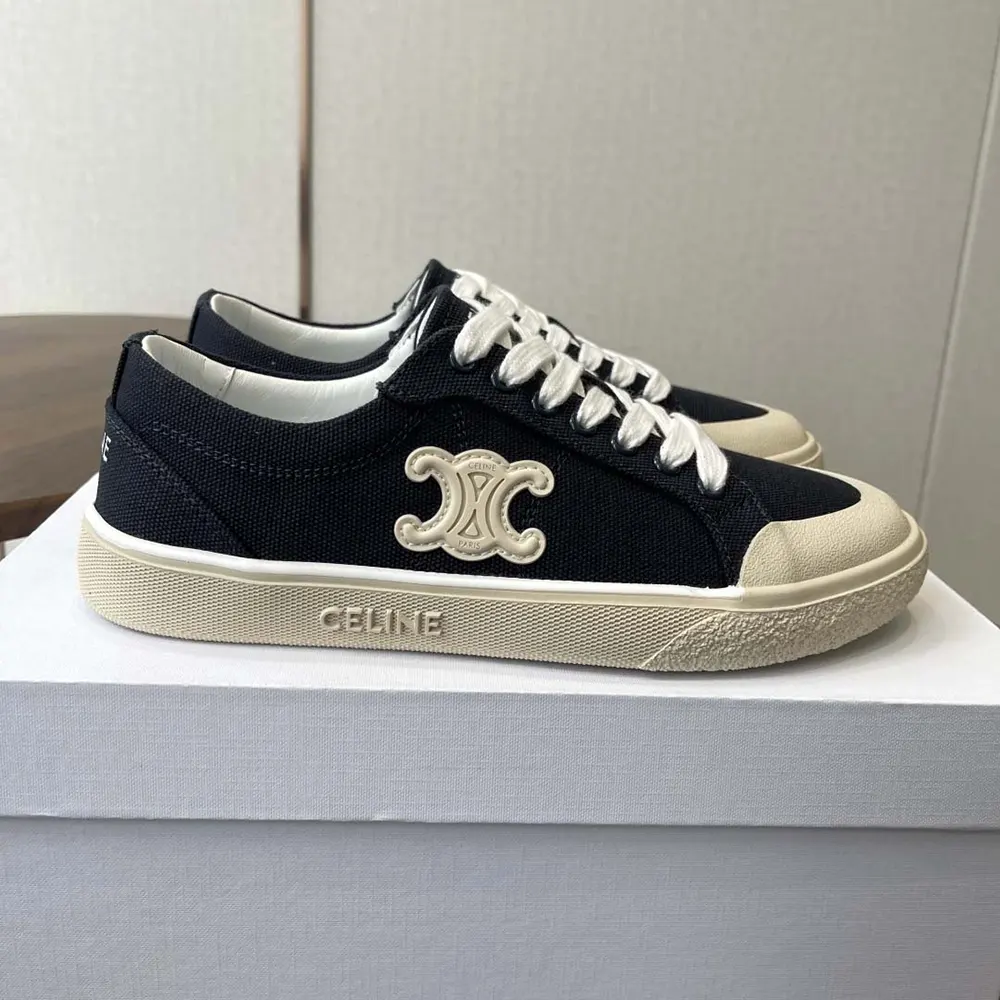 Celine Unisex Alan Sneaker With Triomphe in Canvas - image 6