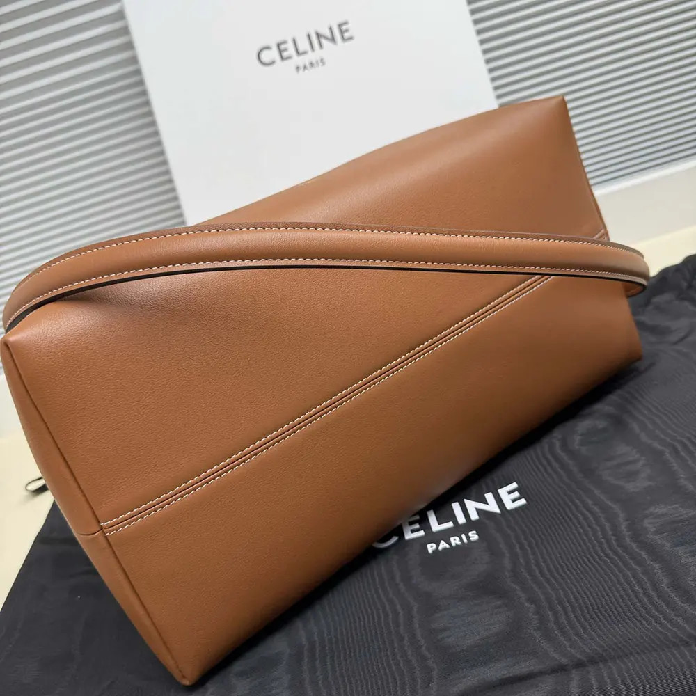 Celine Women Doctor’S Pouch in Supple Natural Calfskin-Brown - image 4