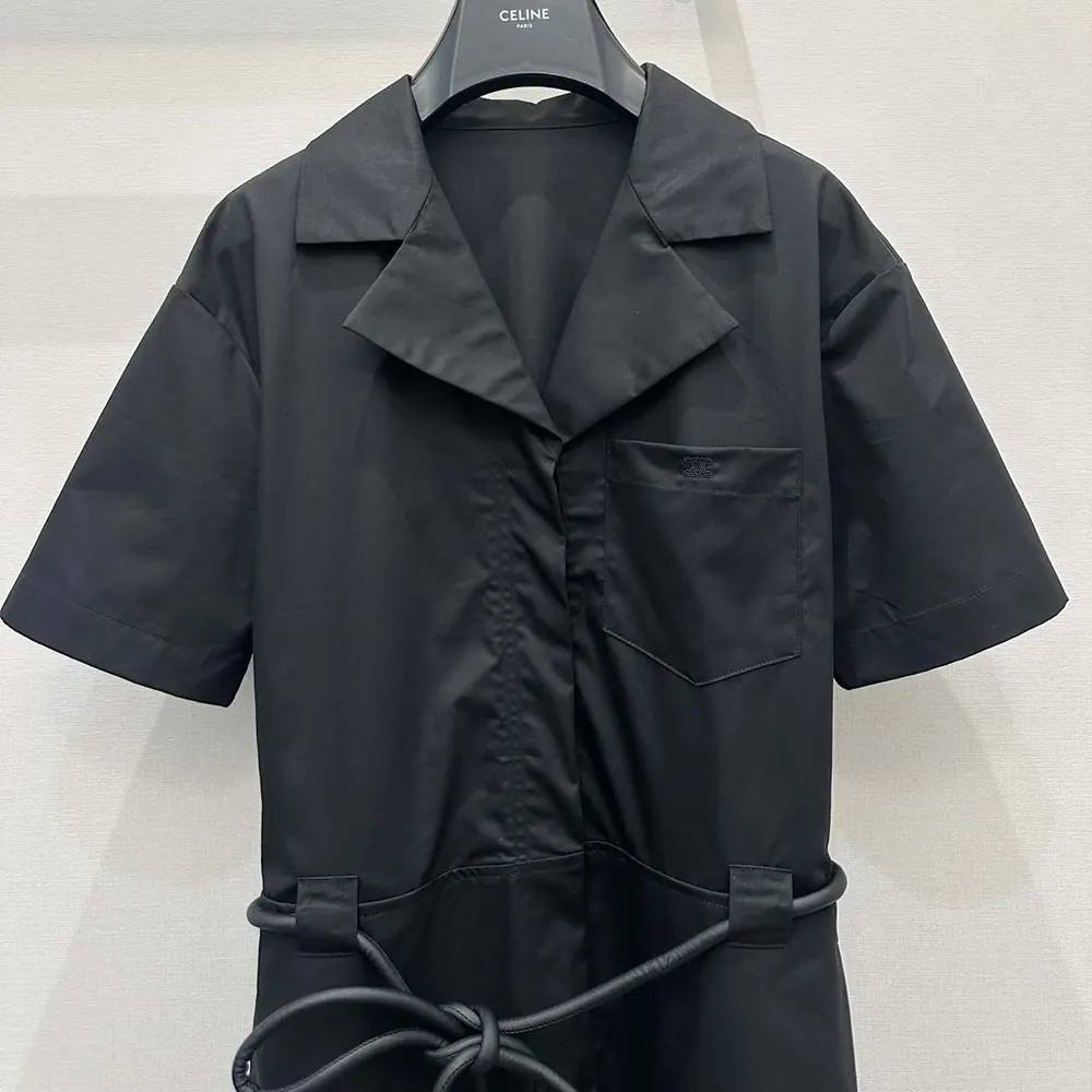 Celine Women Dress in Cotton And Silk Twill - image 4