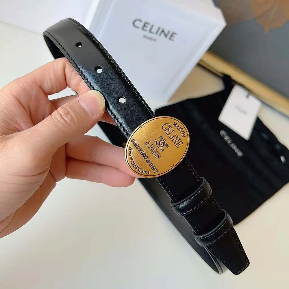 Celine Women Maison Celine Belt 13Mm in Taurillon Leather - image 4