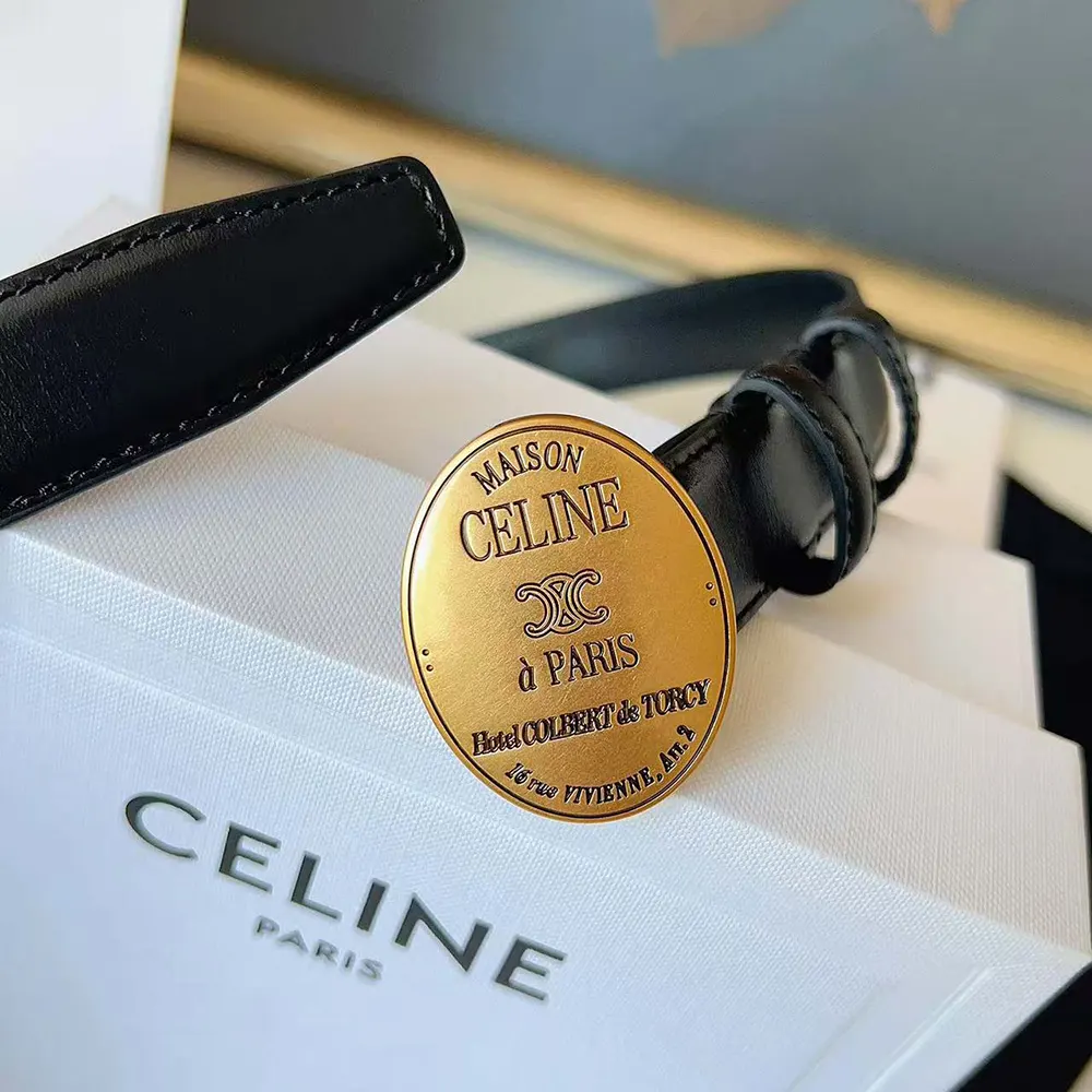 Celine Women Maison Celine Belt 13Mm in Taurillon Leather - image 6