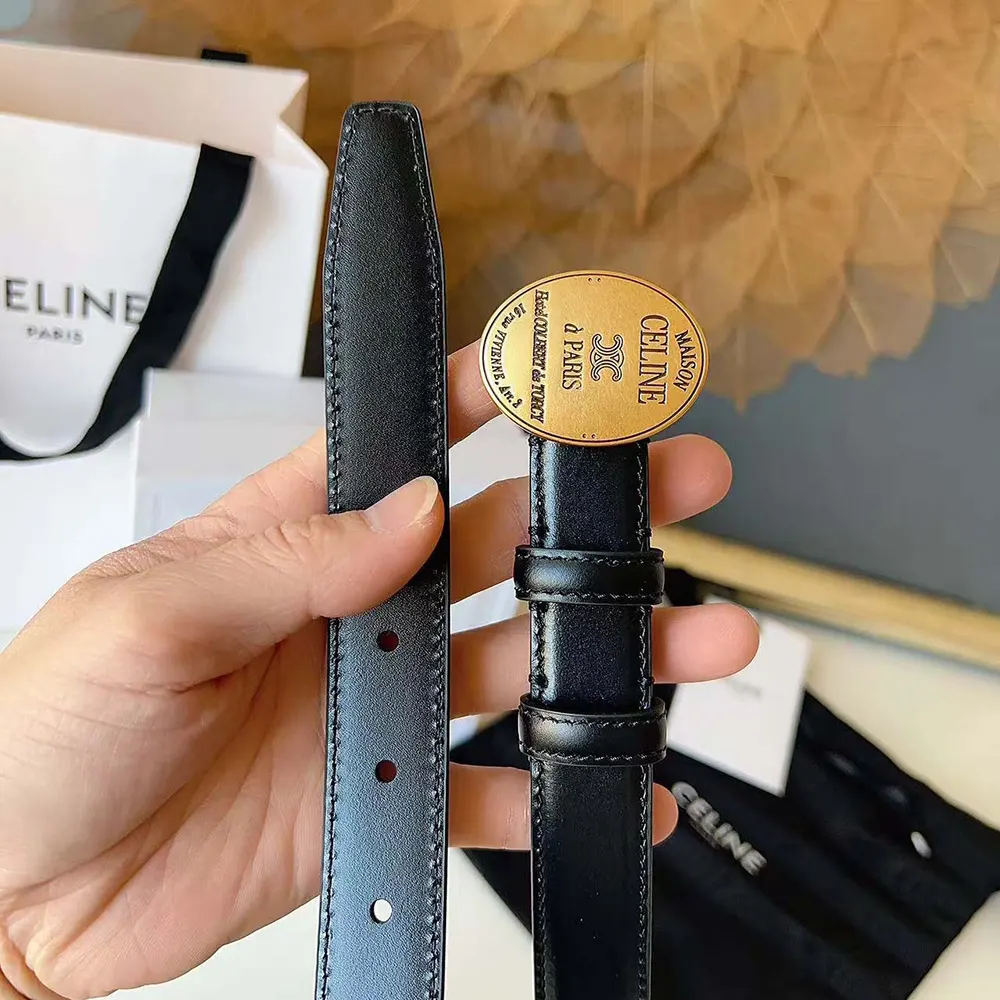 Celine Women Maison Celine Belt 13Mm in Taurillon Leather - image 7