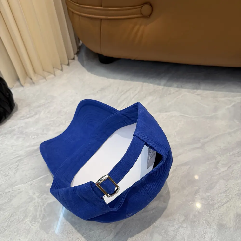 Celine Women Richelieu Cap In Cotton Twill-Navy - image 7