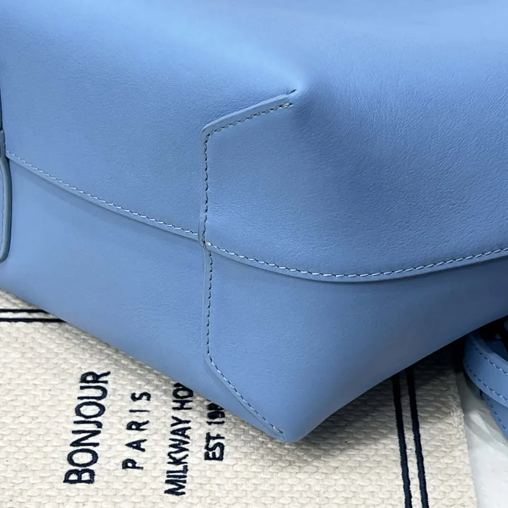 Celine Women Small Hobo in Supple Smooth Calfskin-Blue - image 6