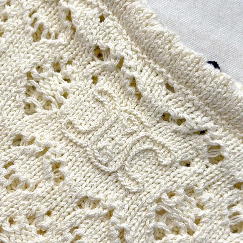Celine Women Top in Cotton Pointelle - image 9