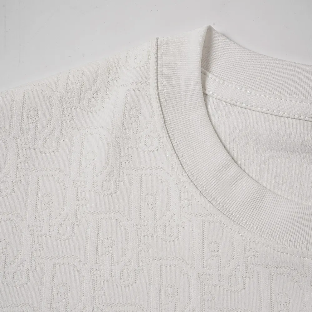 Dior Women Oblique T-Shirt Relaxed Fit White Cotton Jersey - image 5