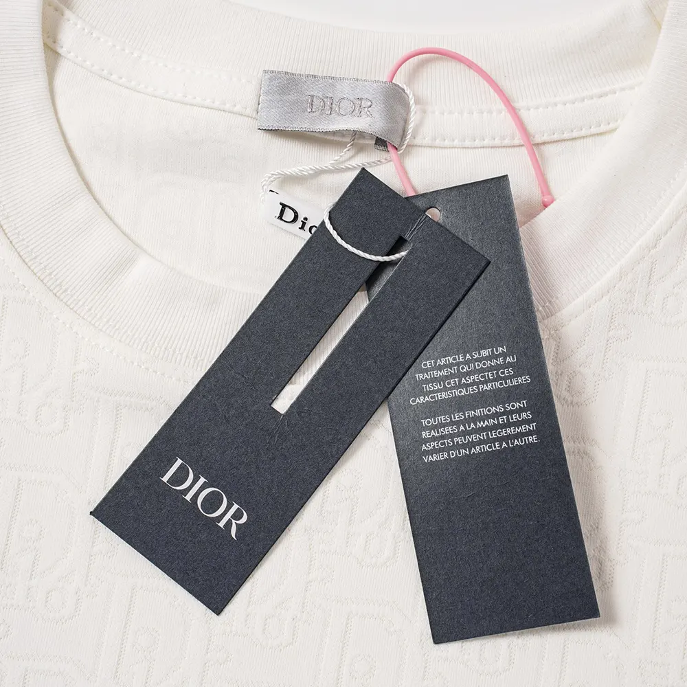 Dior Women Oblique T-Shirt Relaxed Fit White Cotton Jersey - image 10