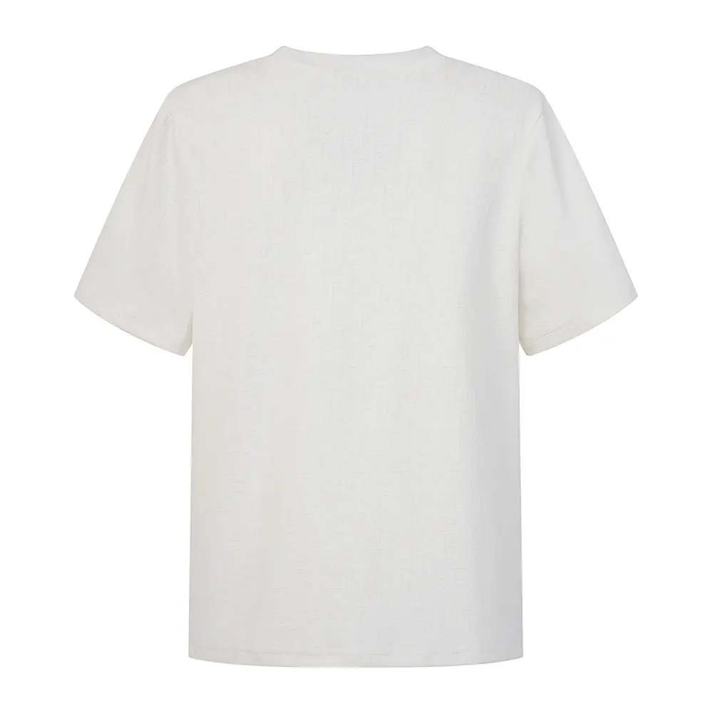 Side angle showing relaxed fit of Dior Women Oblique T-Shirt