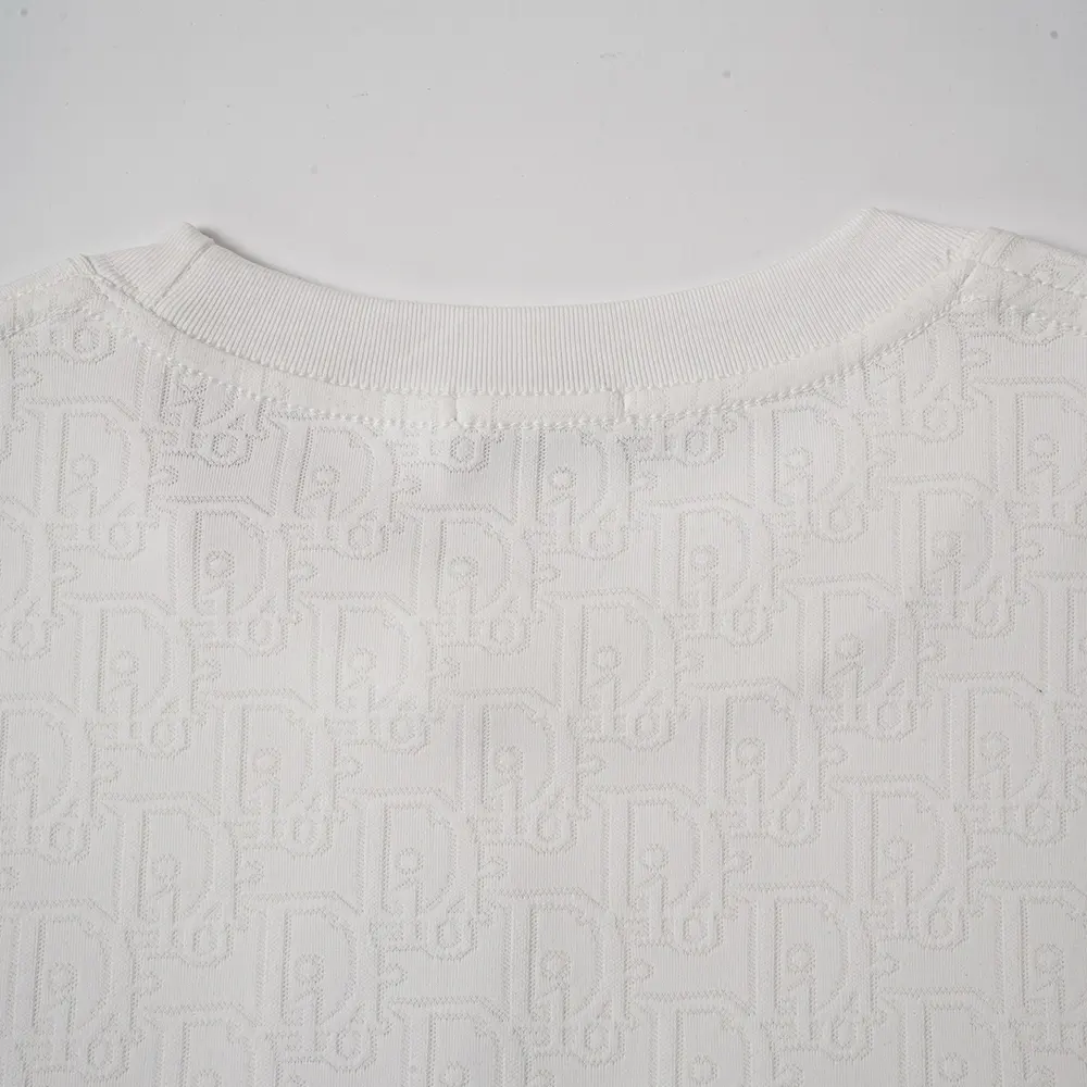 Dior Women Oblique T-Shirt Relaxed Fit White Cotton Jersey - image 4