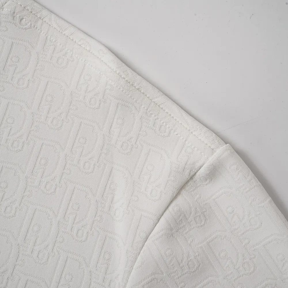 Dior Women Oblique T-Shirt Relaxed Fit White Cotton Jersey - image 8