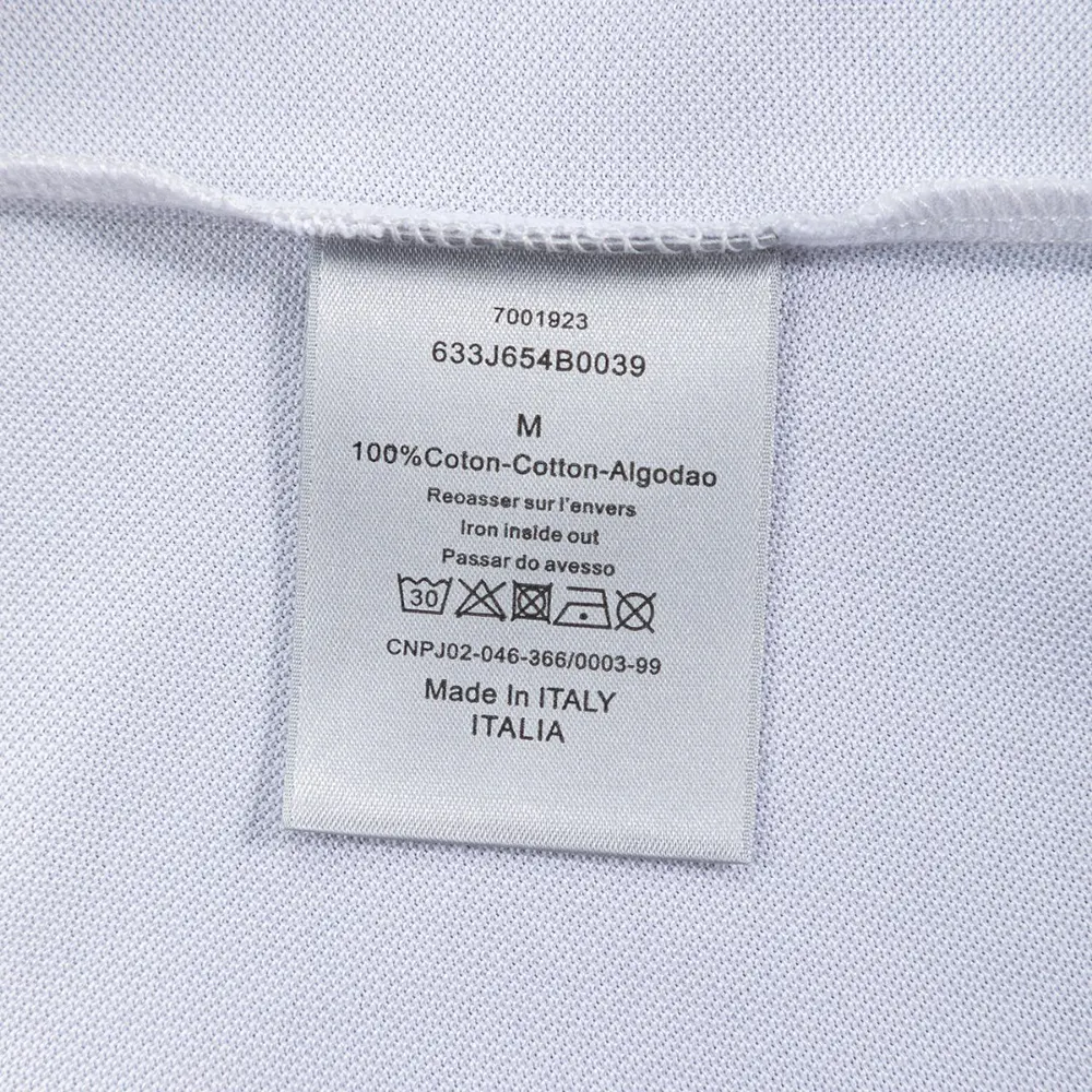 Dior Women Polo Shirt with Dior Clover Embroidery White Cotton Piqué - image 12