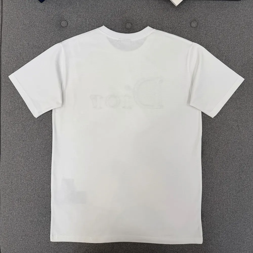 Dior Women Reverse T-Shirt Relaxed Fit White Cotton Jersey - image 6