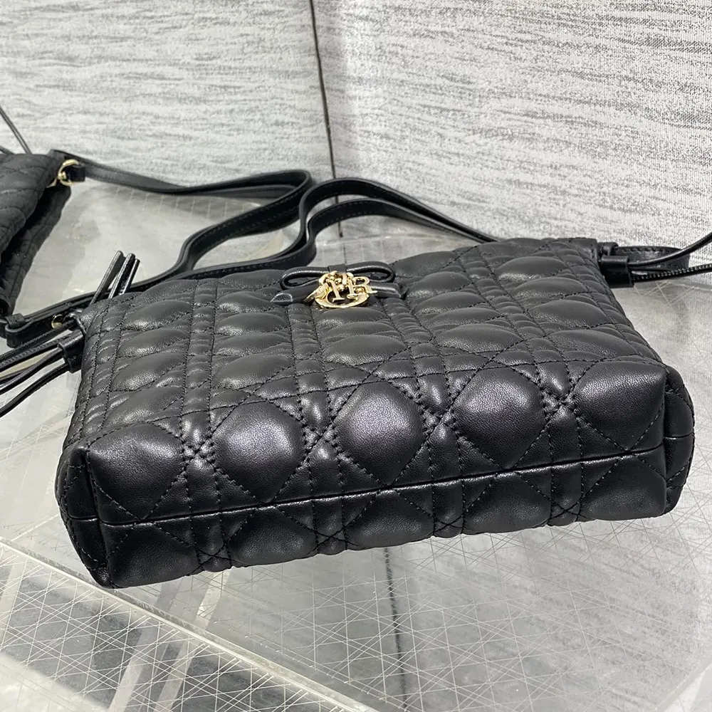 Dior Women Adiorable Mini Bucket Bag Black Cannage Lambskin - image 6