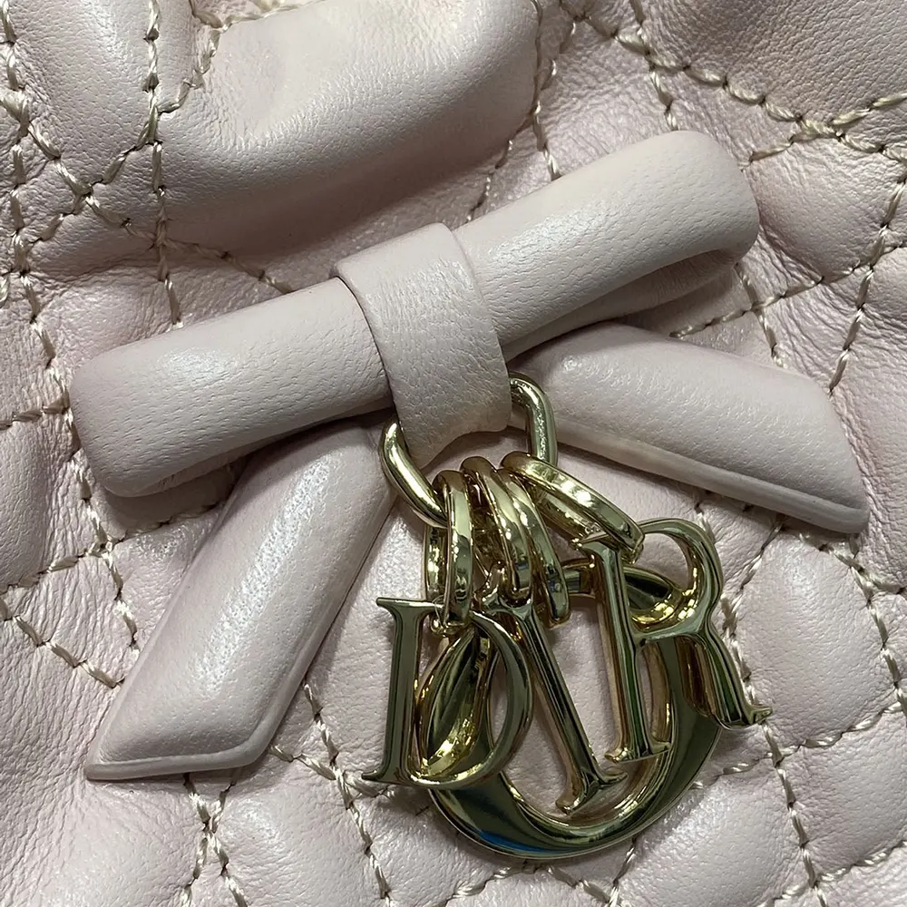 Dior Women Adiorable Mini Bucket Bag Soupir Pink Cannage Lambskin - image 7