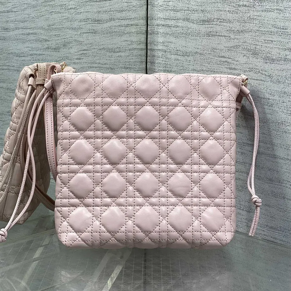 Dior Women Adiorable Mini Bucket Bag Soupir Pink Cannage Lambskin - image 4